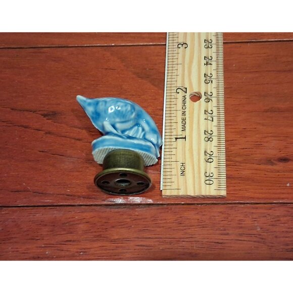 Swan Bird Lamp Finial Shade Topper Ceramic Vintage Wade England - Picture 6 of 7